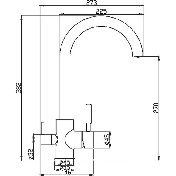 Смеситель для кухни Haiba HB76840 фото 2