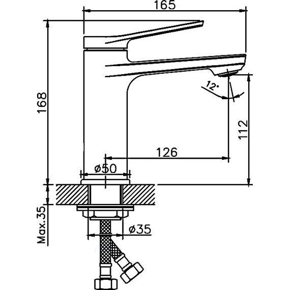 Смеситель для раковины Haiba HB10572 - 2 Смеситель для раковины Haiba HB10572 фото 2