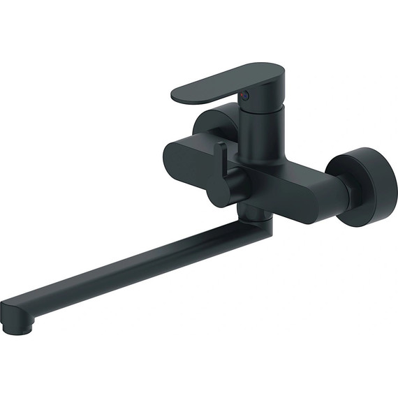 Смеситель для ванны Haiba HB22590-7, чёрный матовый фото 