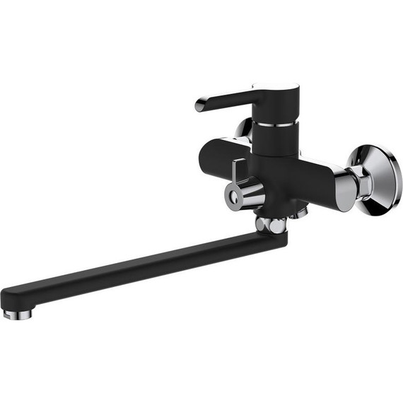 Смеситель для ванны Haiba HB22805-7, черный/хром фото 