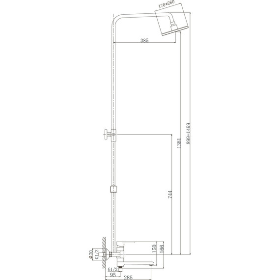 Душевая стойка Haiba HB2424 фото 5
