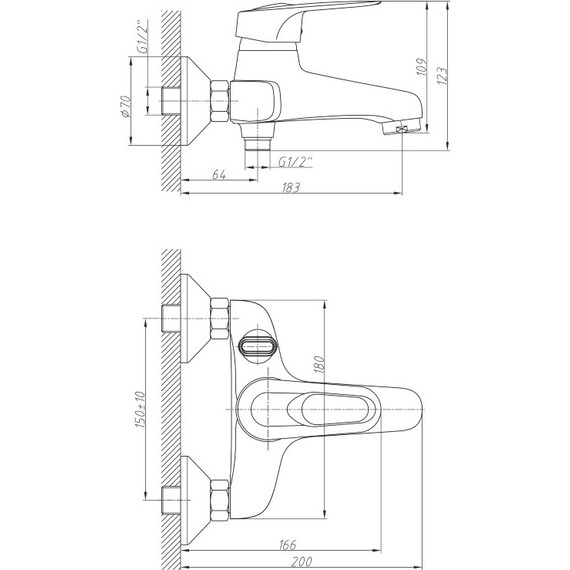 Смеситель для ванны Haiba HB3204 фото 2