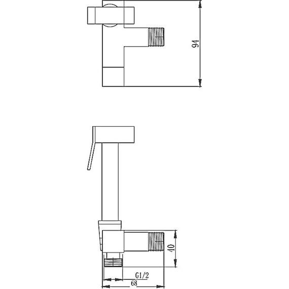 Набор для гигиенического душа Haiba HB5502 без смесителя (на 1 воду) - 2 Набор для гигиенического душа Haiba HB5502 без смесителя (на 1 воду) фото 2