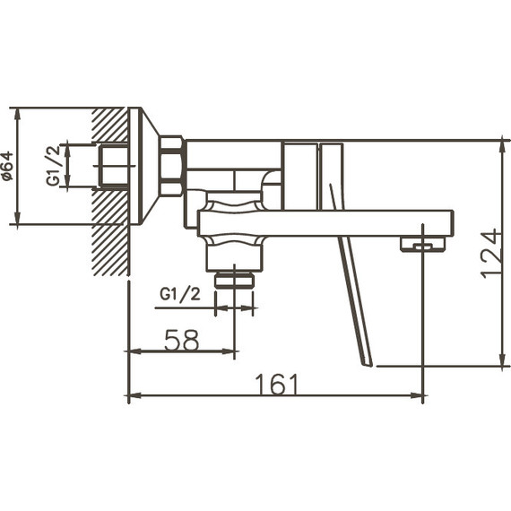 Смеситель для ванны Haiba HB60572 фото 2
