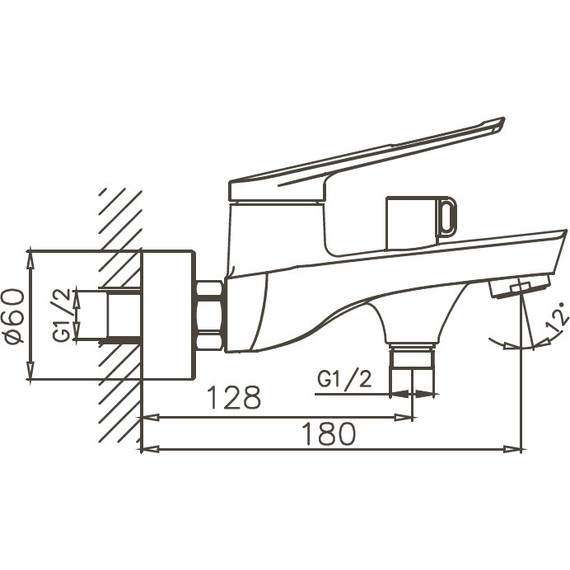 Смеситель для ванны Haiba HB60595 фото 2
