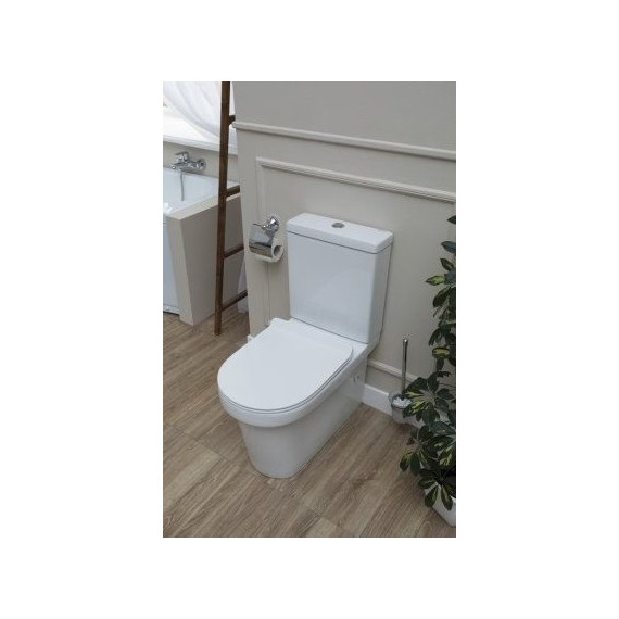 Унитаз-компакт безободковый Aquanet Rimless Nova-C1 BL-101N-TPT-A 203338 с тонкой крышкой микролифт фото 9