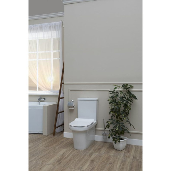 Унитаз-компакт безободковый Aquanet Rimless Nova-C1 BL-101N-TPT-A 203338 с тонкой крышкой микролифт фото 7