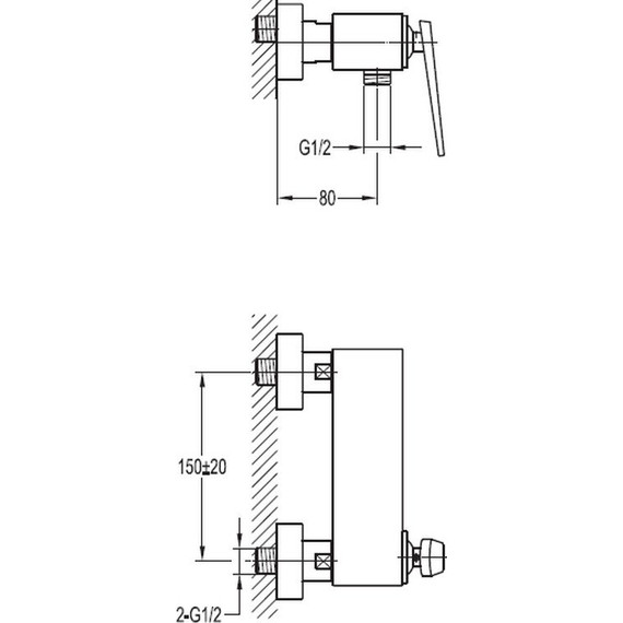 Смеситель для душа Cezares BADEN-D-01 фото 2