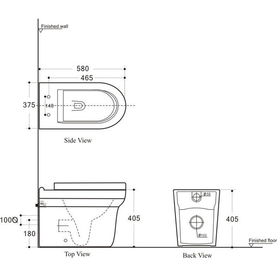 Унитаз приставной безободковый Aquanet Rimless Nova-F BL-101N-FST 203340 с тонкой крышкой микролифт - 7 Унитаз приставной безободковый Aquanet Rimless Nova-F BL-101N-FST 203340 с тонкой крышкой микролифт фото 7