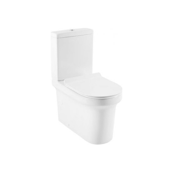 Унитаз-компакт безободковый Aquanet Rimless Nova-C1 BL-101N-TPT-A 203338 с тонкой крышкой микролифт фото 