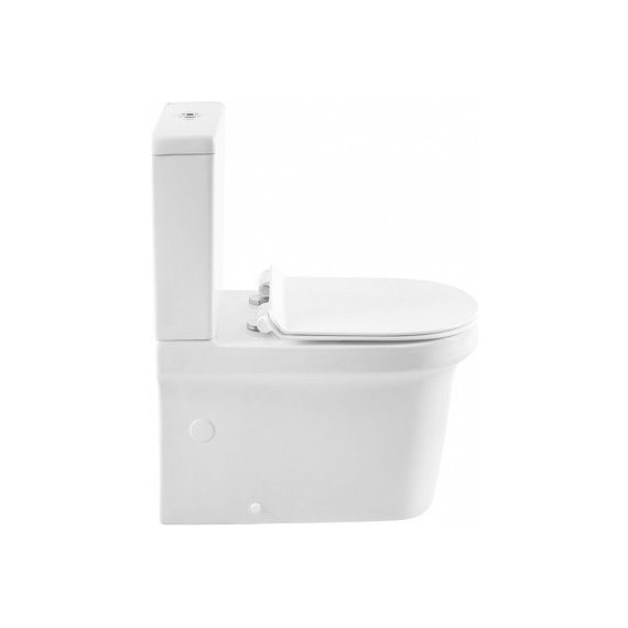 Унитаз-компакт безободковый Aquanet Rimless Nova-C1 BL-101N-TPT-A 203338 с тонкой крышкой микролифт фото 3