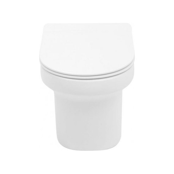 Унитаз подвесной Aquanet Rimless Nova-W BL-101N-WHT 211914 с тонкой крышкой микролифт фото 2