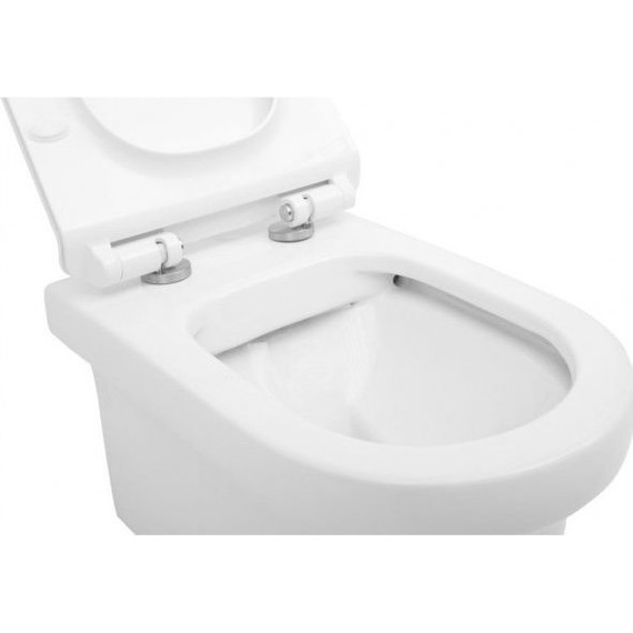 Унитаз подвесной Aquanet Rimless Nova-W BL-101N-WHT 211914 с тонкой крышкой микролифт фото 6