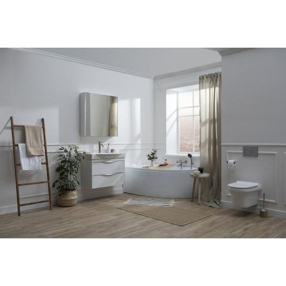 Унитаз подвесной Aquanet Rimless Nova-W BL-101N-WHT 211914 с тонкой крышкой микролифт фото 7