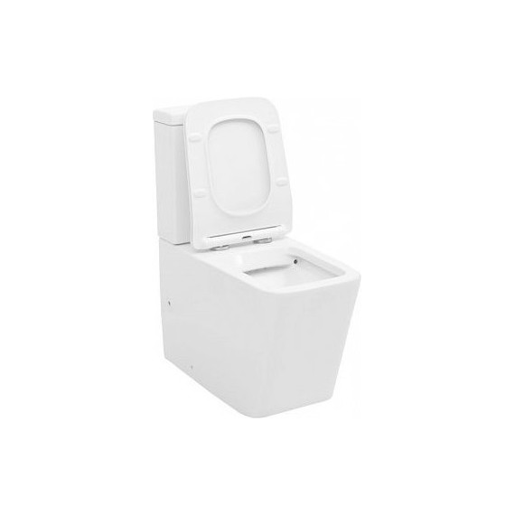 Унитаз-компакт безободковый Aquanet Rimless Tavr-C1 BL-103N-TPT 203346 с тонкой крышкой микролифт фото 4