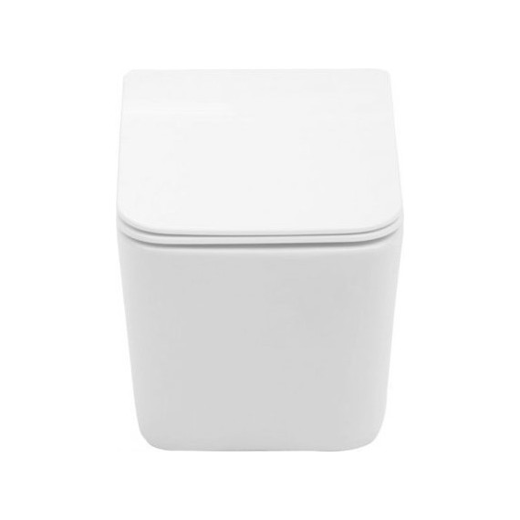 Унитаз подвесной Aquanet Rimless Tavr-W BL-103N-WHT 211920 с тонкой крышкой микролифт, Цвет производителя: белый фото 2