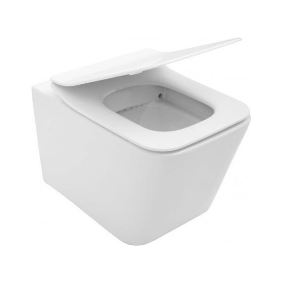 Унитаз подвесной Aquanet Rimless Tavr-W BL-103N-WHT 211920 с тонкой крышкой микролифт, Цвет производителя: белый фото 7