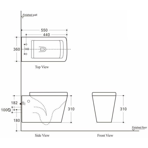 Унитаз подвесной Aquanet Rimless Tavr-W BL-103N-WHT 211920 с тонкой крышкой микролифт, Цвет производителя: белый фото 9