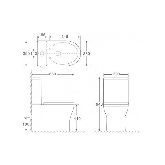 Унитаз-компакт безободковый Aquanet Rimless Cube-C CL-12248B 210759 с тонкой крышкой микролифт - 9 Унитаз-компакт безободковый Aquanet Rimless Cube-C CL-12248B 210759 с тонкой крышкой микролифт фото 9