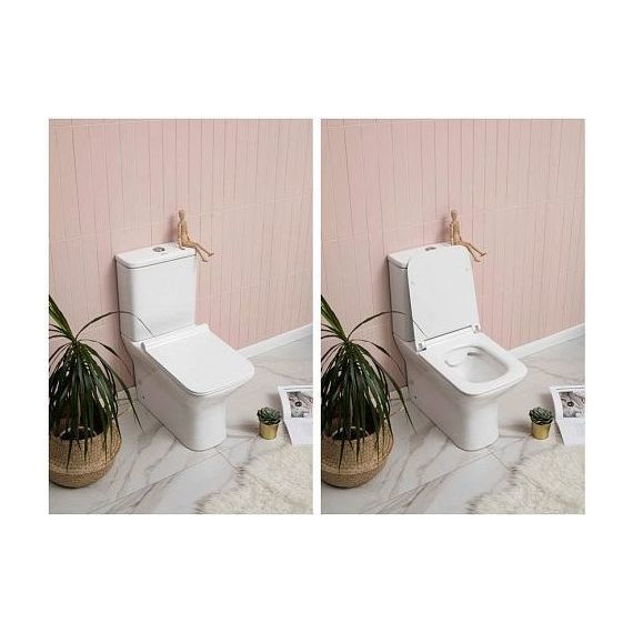 Унитаз-компакт безободковый Aquanet Rimless Cube-C CL-12248B 210759 с тонкой крышкой микролифт - 7 Унитаз-компакт безободковый Aquanet Rimless Cube-C CL-12248B 210759 с тонкой крышкой микролифт фото 7