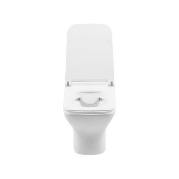 Унитаз подвесной Aquanet Rimless Cube-W CL-12248D 210761 с тонкой крышкой микролифт фото 4