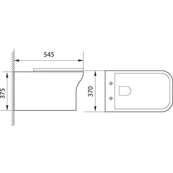 Унитаз подвесной Aquanet Rimless Cube-W CL-12248D 210761 с тонкой крышкой микролифт фото 7