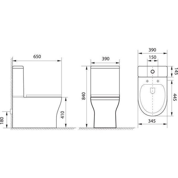 Унитаз-компакт безободковый Aquanet Rimless Roll-C CL-12249B 210764 с тонкой крышкой микролифт фото 5