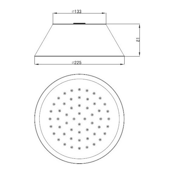Верхний душ Cezares CZR-SPA200-01 200х200 мм фото 2