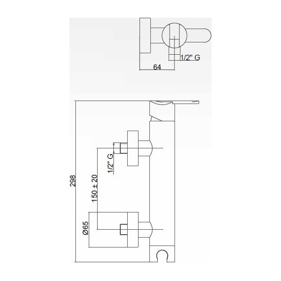 Смеситель для душа Cezares GARDA-DDM-01-Cr фото 2