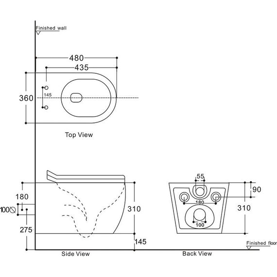 Унитаз подвесной Aquanet Rimless Cetus W Short LX-1900 249710 с тонкой крышкой микролифт - 2 Унитаз подвесной Aquanet Rimless Cetus W Short LX-1900 249710 с тонкой крышкой микролифт фото 2