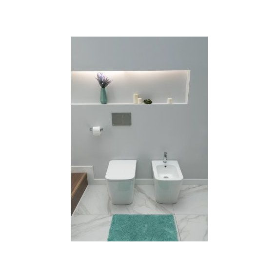 Унитаз приставной безободковый Aquanet Rimless Tavr 2.0 F LX-1908 243544 с тонкой крышкой микролифт фото 5