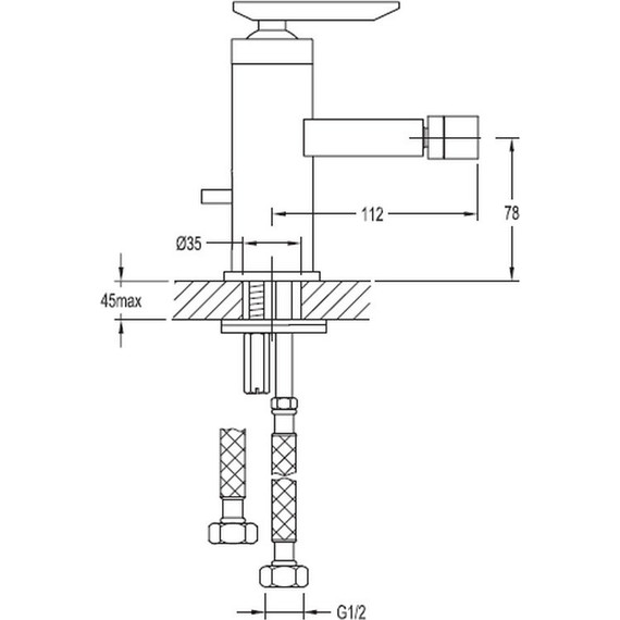 Смеситель для биде Cezares SIESTA-F-BS-01-W0 фото 2