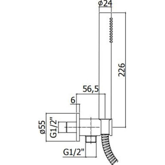 Душевой гарнитур Cezares Articoli Vari CZR-DEFA3-01 - 2 Душевой гарнитур Cezares Articoli Vari CZR-DEFA3-01 фото 2
