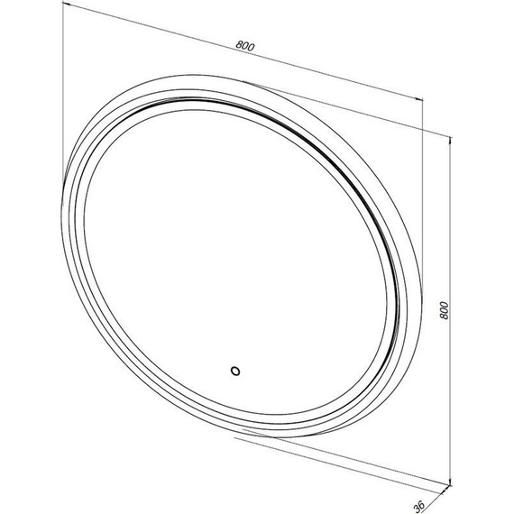 Зеркало Aquanet Дакар 80 см 241820 LED - 9 Зеркало Aquanet Дакар 80 см 241820 LED фото 9