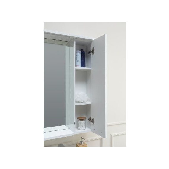 Зеркало-шкаф Aquanet Доминика 60 см 171918 LED, белый - 14 Зеркало-шкаф Aquanet Доминика 60 см 171918 LED, белый фото 14