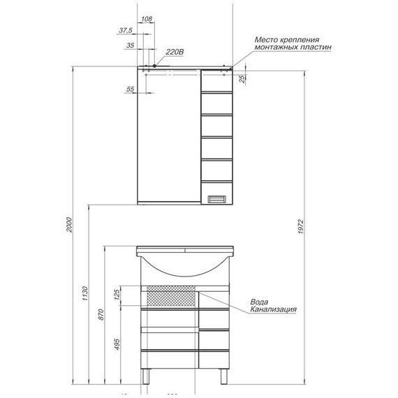 Зеркало-шкаф Aquanet Доминика 60 см 171918 LED, белый - 18 Зеркало-шкаф Aquanet Доминика 60 см 171918 LED, белый фото 18