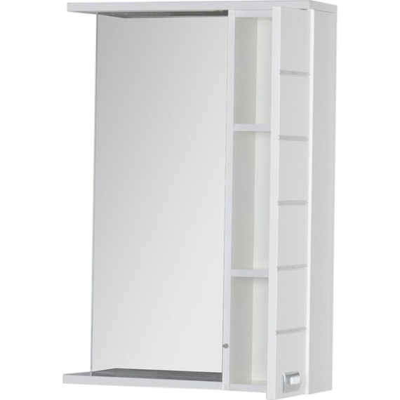 Зеркало-шкаф Aquanet Доминика 60 см 171918 LED, белый - 4 Зеркало-шкаф Aquanet Доминика 60 см 171918 LED, белый фото 4