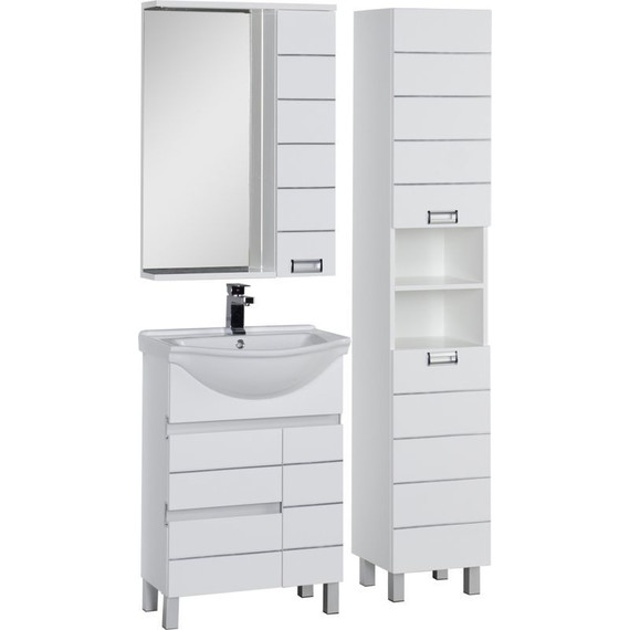 Зеркало-шкаф Aquanet Доминика 60 см 171918 LED, белый - 7 Зеркало-шкаф Aquanet Доминика 60 см 171918 LED, белый фото 7