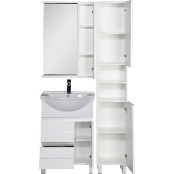 Зеркало-шкаф Aquanet Доминика 60 см 171918 LED, белый - 9 Зеркало-шкаф Aquanet Доминика 60 см 171918 LED, белый фото 9