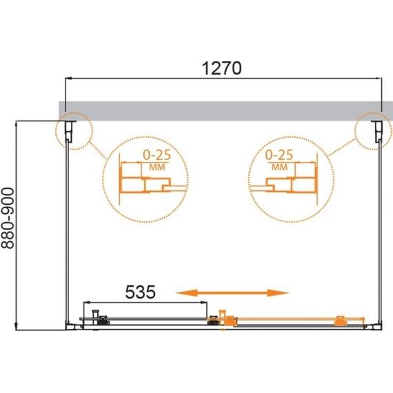 Душевое ограждение Cezares 130х90 см MOLVENO-AH-12-130/90-C-Cr-IV, хром/прозрачное - 2 Душевое ограждение Cezares 130х90 см MOLVENO-AH-12-130/90-C-Cr-IV, хром/прозрачное фото 2