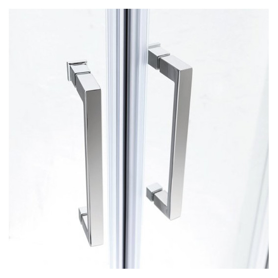 Душевое ограждение Cezares 90х90 см MOLVENO-R-2-90-C-Cr-IV, хром/прозрачное фото 6