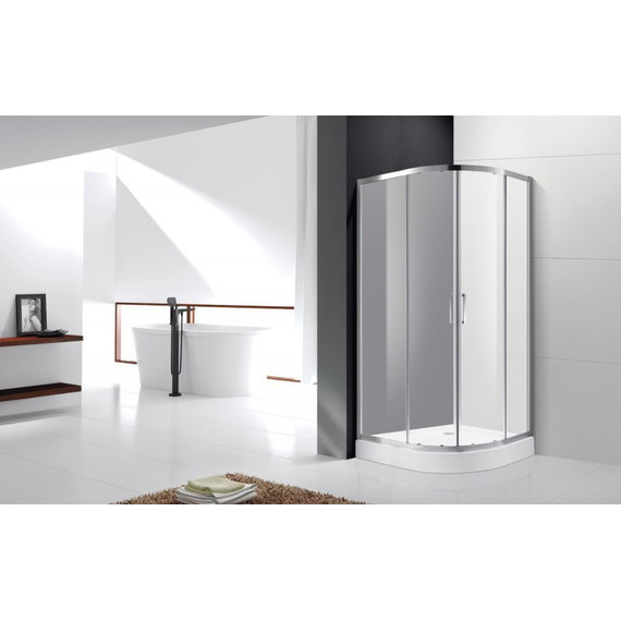 Душевое ограждение Cezares 80х80 см MOLVENO-R-2-80-P-Cr, хром/матовое - 2 Душевое ограждение Cezares 80х80 см MOLVENO-R-2-80-P-Cr, хром/матовое фото 2