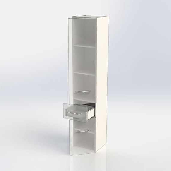 Пенал подвесной Aquanet Порто 35 см 195732, белый - 13 Пенал подвесной Aquanet Порто 35 см 195732, белый фото 13