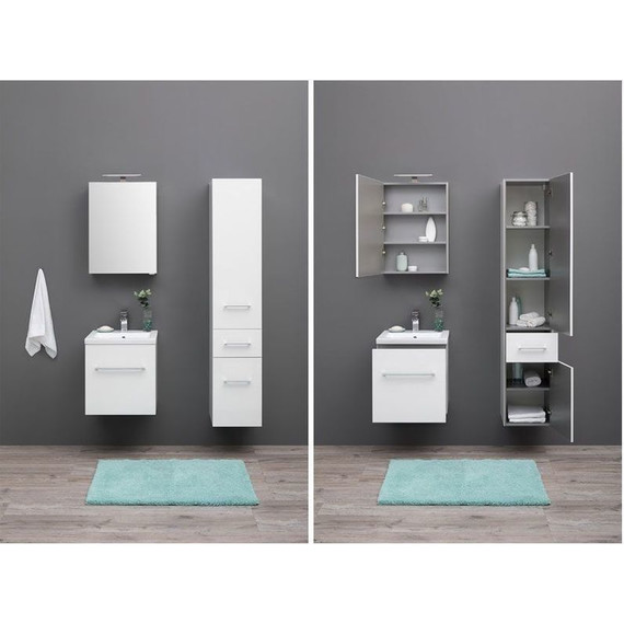 Тумба подвесная с раковиной Aquanet Порто 50 см 195729, белый - 12 Тумба подвесная с раковиной Aquanet Порто 50 см 195729, белый фото 12