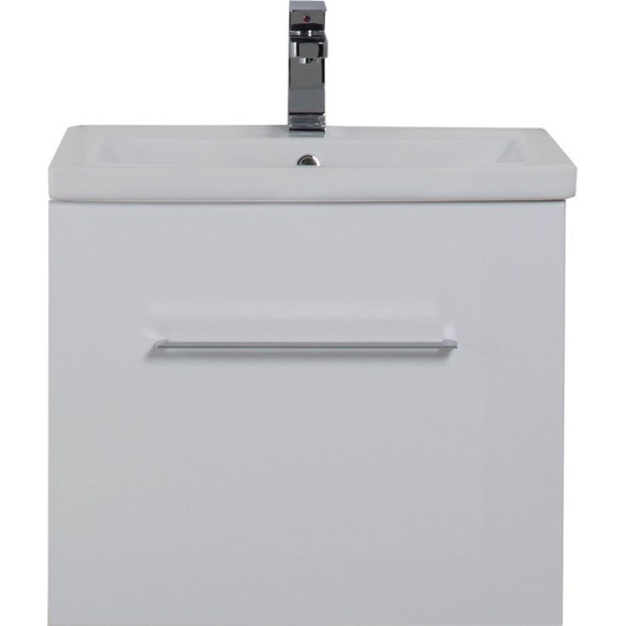 Тумба подвесная с раковиной Aquanet Порто 60 см 195730, белый - 5 Тумба подвесная с раковиной Aquanet Порто 60 см 195730, белый фото 5