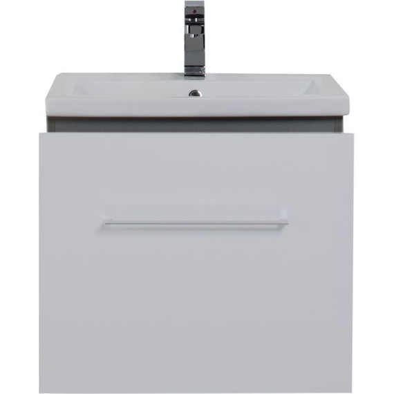 Тумба подвесная с раковиной Aquanet Порто 60 см 195730, белый - 6 Тумба подвесная с раковиной Aquanet Порто 60 см 195730, белый фото 6