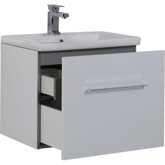 Тумба подвесная с раковиной Aquanet Порто 60 см 195730, белый - 7 Тумба подвесная с раковиной Aquanet Порто 60 см 195730, белый фото 7