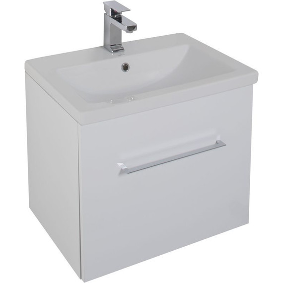 Тумба подвесная с раковиной Aquanet Порто 60 см 195730, белый - 8 Тумба подвесная с раковиной Aquanet Порто 60 см 195730, белый фото 8