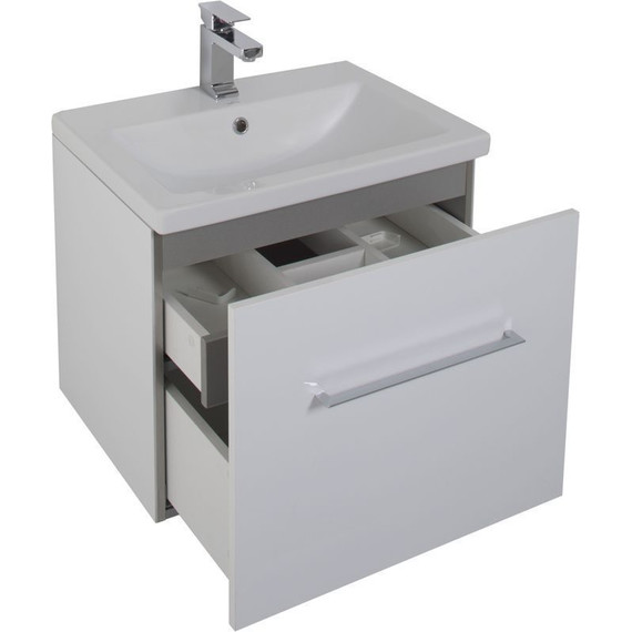 Тумба подвесная с раковиной Aquanet Порто 60 см 195730, белый - 9 Тумба подвесная с раковиной Aquanet Порто 60 см 195730, белый фото 9