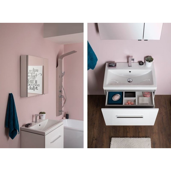 Тумба подвесная с раковиной Aquanet Порто 70 см 241747, белый - 10 Тумба подвесная с раковиной Aquanet Порто 70 см 241747, белый фото 10